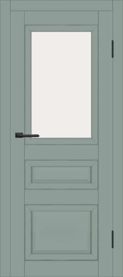 Межкомнатная дверь с экошпоном ДП DIM I-23 Gloomy sky Matt GM Сатинато Белый