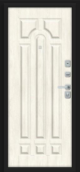 Металлическая дверь Форт/BChrome Almon/Nordic Oak