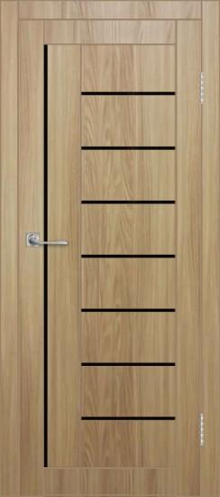 Межкомнатная дверь с экошпоном ДП DIM I-17 Sandy Wood Lacobel Black