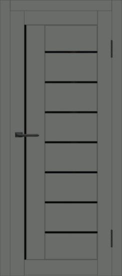 Межкомнатная дверь с экошпоном ДП DIM I-17 Graphite Matt Lacobel Black