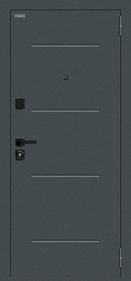 Металлическая дверь Техно/SBlack Старк антрацит/White Silk