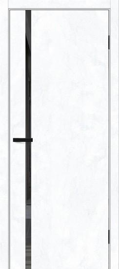 Межкомнатная дверь с экошпоном Браво-0.40.П Snow Art / Mirox Grey