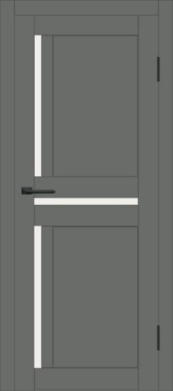 Межкомнатная дверь с экошпоном ДП DIM I-5.1 Graphite Matt Сатинато Белый