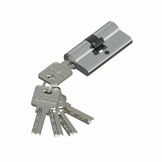 Цилиндр ключ/ключ Bravo AEK-60-30/30 C Хром (алюм., 5 ключей)