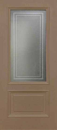 Межкомнатная дверь ДП DIM Enamel B-2.1 Капучино Фотопечать Белое