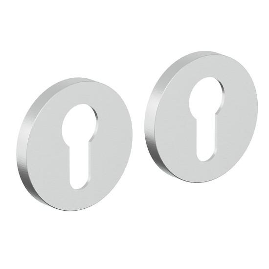 Накладка цилиндровая на круглой розетке Bravo ZR-5CL SC МатХром