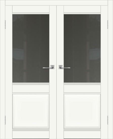 Двойная межкомнатная дверь с экошпоном ДП DIM I-11 Crystal Matt Сатинато Графит