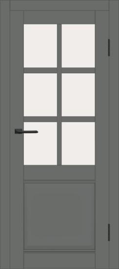 Межкомнатная дверь с экошпоном ДП DIM I-15 Graphite Matt Сатинато Белый