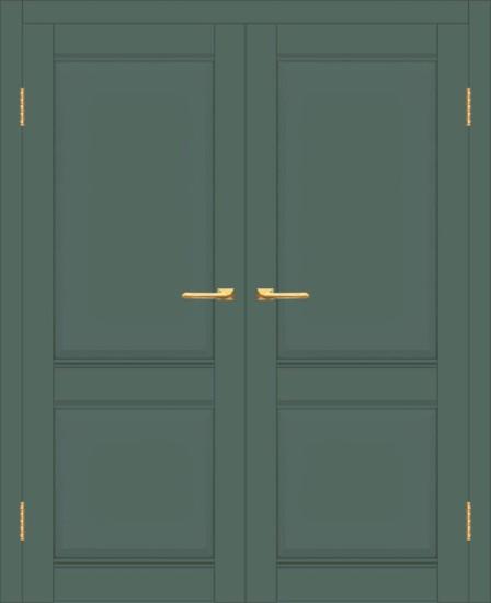 Двойная межкомнатная дверь с экошпоном ДП DIM I-10 Seagrass Matt