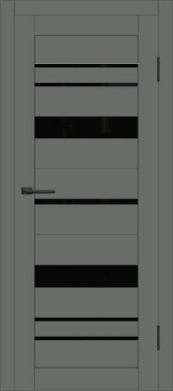 Межкомнатная дверь с экошпоном ДП DIM I-16 Graphite Matt Lacobel Black