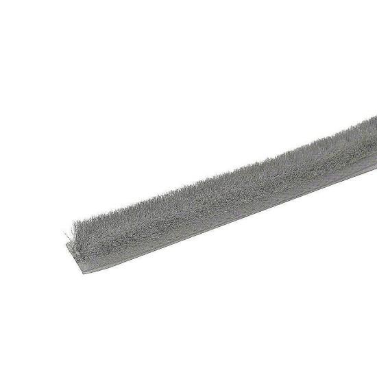 Уплотнитель щёточный самоклеящийся 4Р серебро