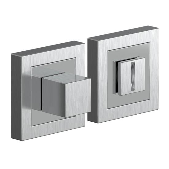 Фиксатор на квадратной розетке Bravo A/Z-2WC матовый хром