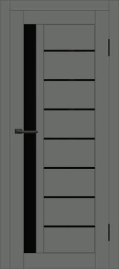 Межкомнатная дверь с экошпоном ДП DIM I-2 Graphite Matt Lacobel Black