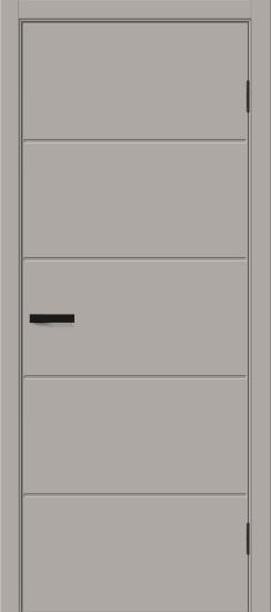 Межкомнатная дверь с покрытием винил Граффити-1.Д Grey Pro