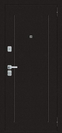 Металлическая дверь Любо Мини/BChrome Антик Медный/Cappuccino Melinga