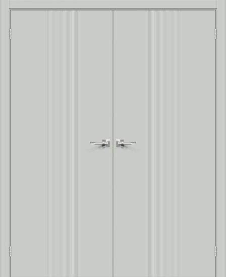 Двойная межкомнатная крашеная дверь Граффити-21 Grace
