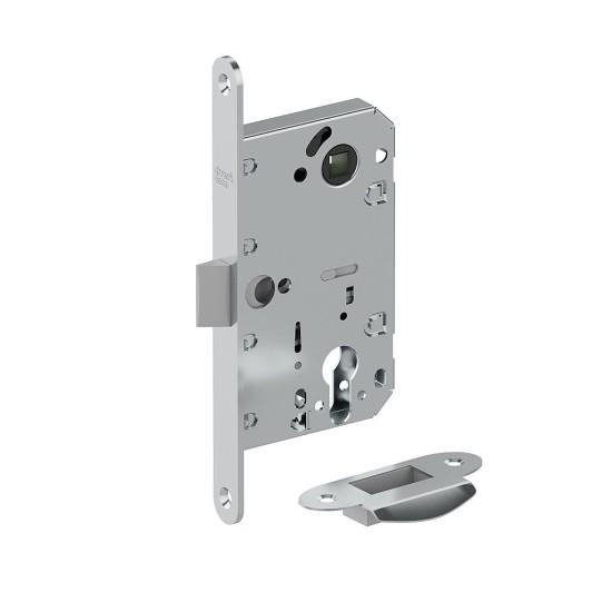 Замок врезной пластиковый язычок LP-3-CL Chrome (Хром)