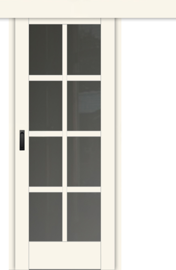 Межкомнатная дверь-купе ДП DIM I-14к Angel Matt Сатинато Графит