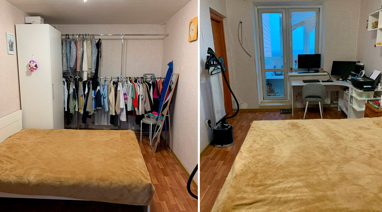 Интерьер спальни до преображения