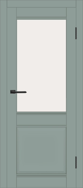 Межкомнатная дверь с экошпоном ДП DIM I-11 Gloomy sky Matt Сатинато Белый