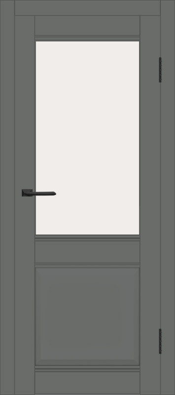 Межкомнатная дверь с экошпоном ДП DIM I-11 Graphite Matt Сатинато Белый