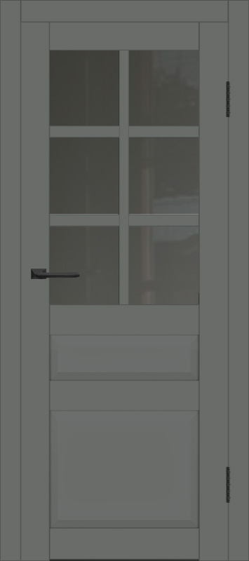 Межкомнатная дверь с экошпоном ДП DIM I-12 Graphite Matt Сатинато Графит