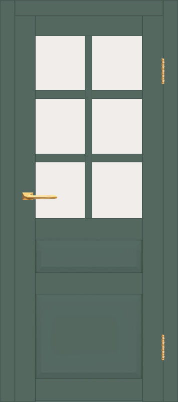 Межкомнатная дверь с экошпоном ДП DIM I-12 Seagrass Matt Сатинато Белый