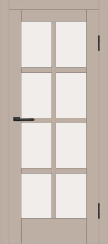 Межкомнатная дверь с экошпоном ДП DIM I-14 Dune Matt Сатинато Белый