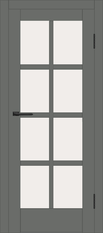 Межкомнатная дверь с экошпоном ДП DIM I-14 Graphite Matt Сатинато Белый