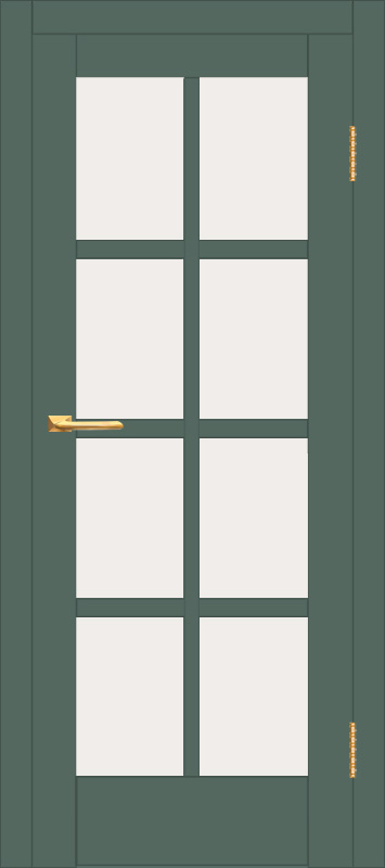 Межкомнатная дверь с экошпоном ДП DIM I-14 Seagrass Matt Сатинато Белый