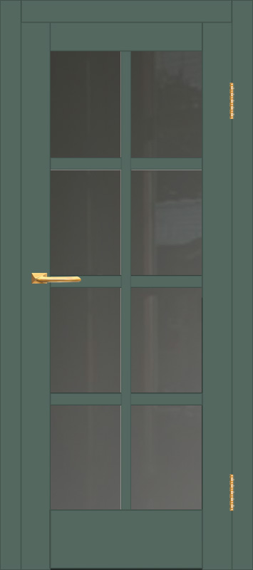 Межкомнатная дверь с экошпоном ДП DIM I-14 Seagrass Matt Сатинато Графит