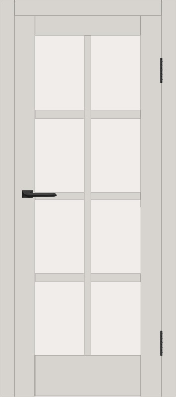 Межкомнатная дверь с экошпоном ДП DIM I-14 Silk Matt Сатинато Белый
