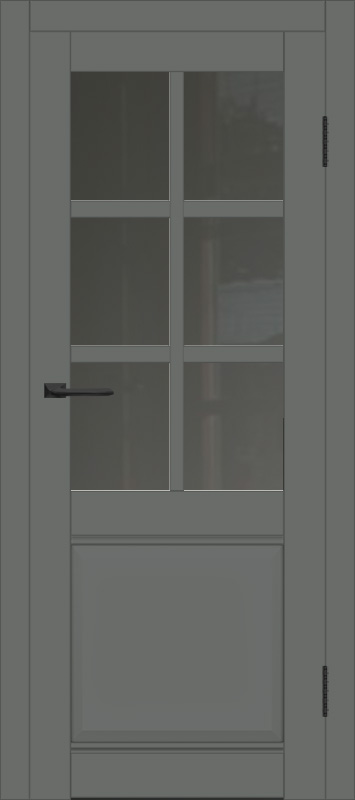 Межкомнатная дверь с экошпоном ДП DIM I-15 Graphite Matt Сатинато Графит