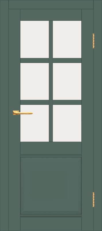 Межкомнатная дверь с экошпоном ДП DIM I-15 Seagrass Matt Сатинато Белый