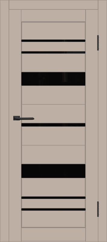 Межкомнатная дверь с экошпоном ДП DIM I-16 Dune Matt Lacobel Black