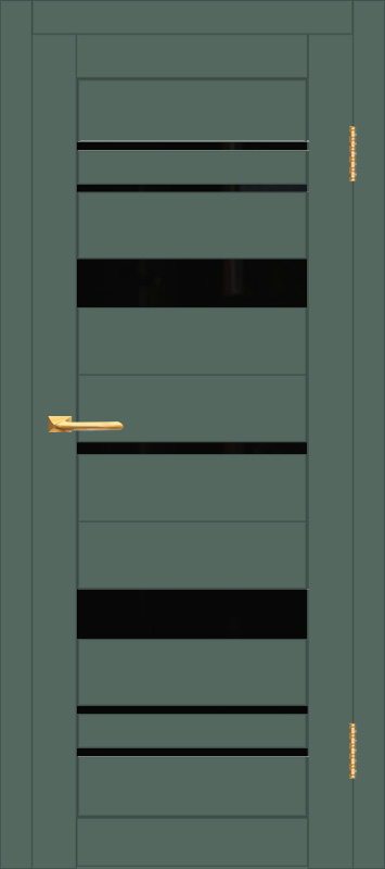 Межкомнатная дверь с экошпоном ДП DIM I-16 Seagrass Matt Lacobel Black