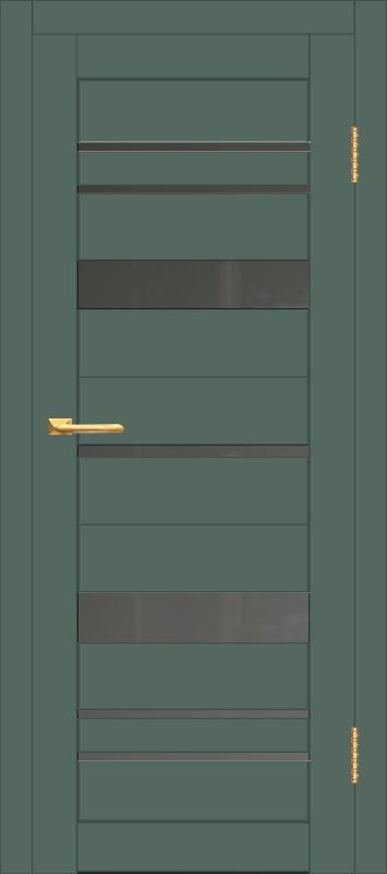 Межкомнатная дверь с экошпоном ДП DIM I-16 Seagrass Matt Сатинато Графит