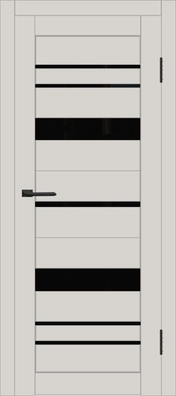 Межкомнатная дверь с экошпоном ДП DIM I-16 Silk Matt Lacobel Black