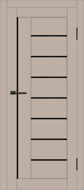 Межкомнатная дверь с экошпоном ДП DIM I-17 Dune Matt Lacobel Black