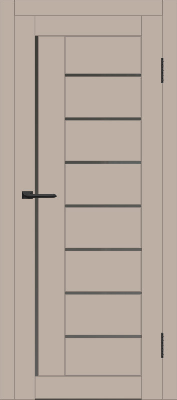 Межкомнатная дверь с экошпоном ДП DIM I-17 Dune Matt Сатинато Графит