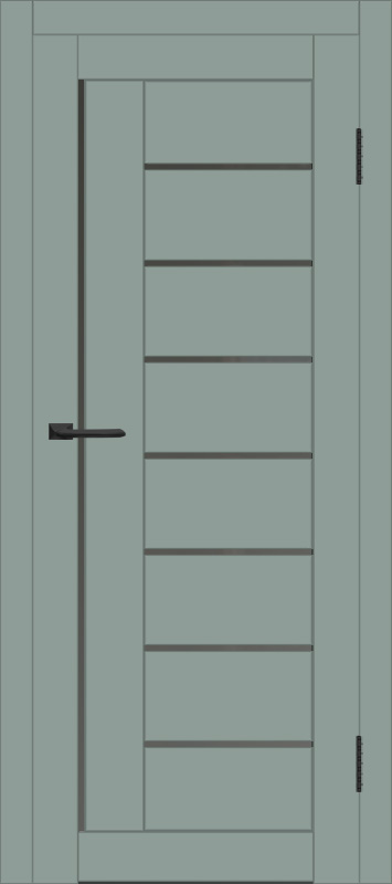 Межкомнатная дверь с экошпоном ДП DIM I-17 Gloomy sky Matt Сатинато Графит