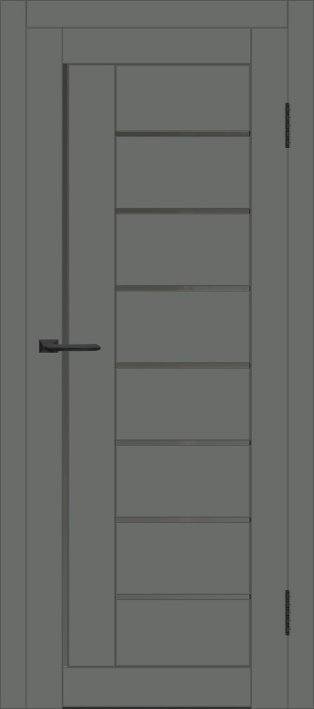 Межкомнатная дверь с экошпоном ДП DIM I-17 Graphite Matt Сатинато Графит