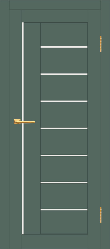 Межкомнатная дверь с экошпоном ДП DIM I-17 Seagrass Matt Сатинато Белый