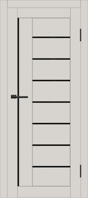 Межкомнатная дверь с экошпоном ДП DIM I-17 Silk Matt Lacobel Black