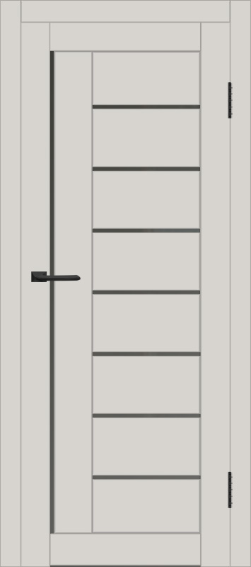 Межкомнатная дверь с экошпоном ДП DIM I-17 Silk Matt Сатинато Графит