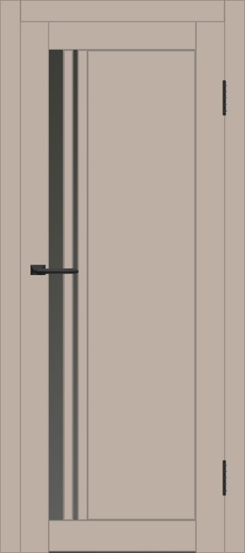 Межкомнатная дверь с экошпоном ДП DIM I-19.1 Dune Matt Сатинато Графит