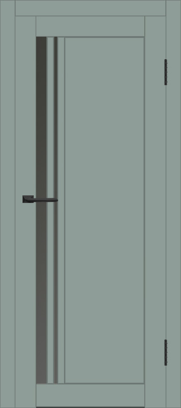Межкомнатная дверь с экошпоном ДП DIM I-19.1 Gloomy sky Matt Сатинато Графит