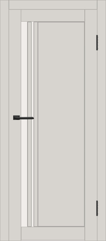 Межкомнатная дверь с экошпоном ДП DIM I-19.1 Silk Matt Сатинато Белый