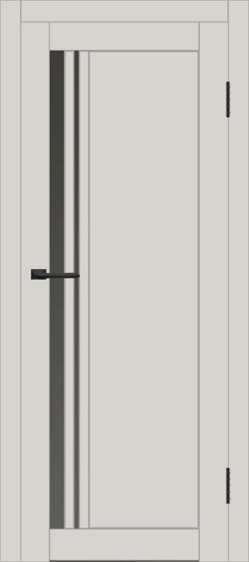 Межкомнатная дверь с экошпоном ДП DIM I-19.1 Silk Matt Сатинато Графит