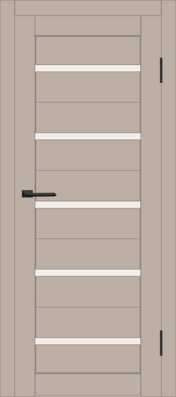 Межкомнатная дверь с экошпоном ДП DIM I-1 Dune Matt Сатинато Белый